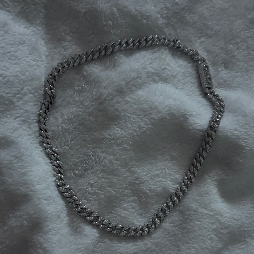 Diamond Cuban Chain in White
Gold